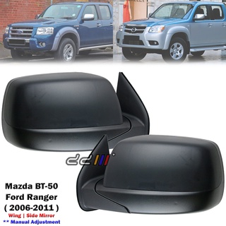 Front Chrome Electric Side Mirror w/Light 5P For Mazda BT-50 BT50