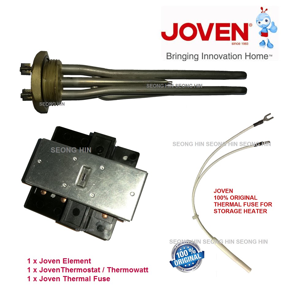 JOVEN GENUINE PART 1 set / 3pcs HEATING ELEMENT , THERMOSTAT , THERMAL FUSE  | Shopee Malaysia