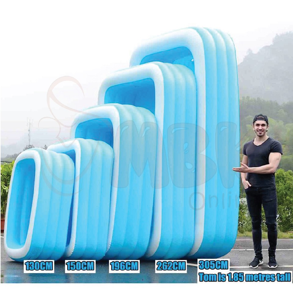RETRO 3 Rings Inflatable Swimming Pool Kids Baby Children Swim Pool ...