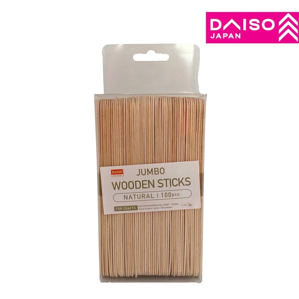 DAISO Jumbo Wooden Sticks | Shopee Malaysia