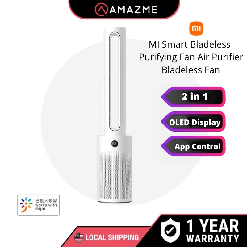 Xiaomi Smart Bladeless Purifying Fan Air Purifier Bladeless Fan 2 in 1