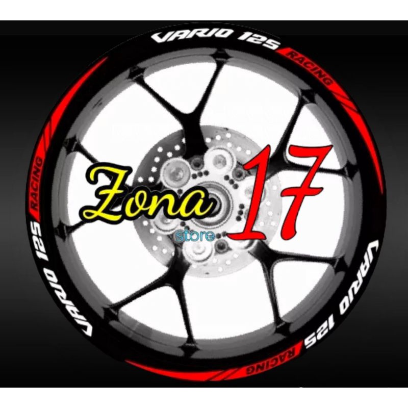 Vario 125cc racing model rim sticker | Shopee Malaysia