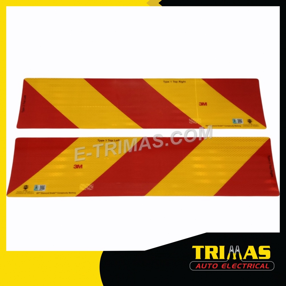 Original 3m Sirim Diamond Grade Lorry Truck Trailer Yellow Red