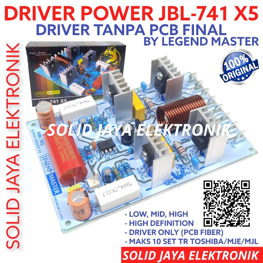 Kit SUPER DRIVER POWER AMPLIFIER JBL 741 X5 JBL-741 X5 KIT POWER AUDIO
