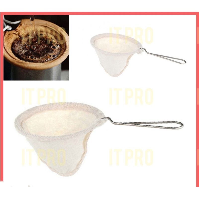 PRO🏠Reusable Tea Coffee Nut Almond Milk Strainer Filter Bag Flannel ...