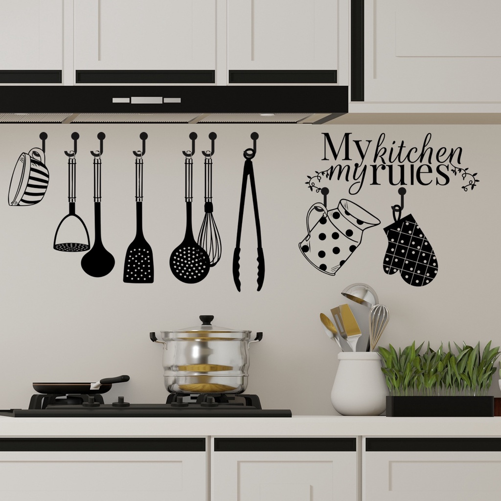 Large Kitchen Wall Decals Quotes Kitchen Wall Stickers Peel and Stick