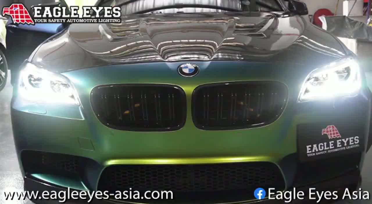 BMW 5 SERIES F10 F18 2010-2017 LED HI-LO BEAM LED HEXAGON ANGLE EYES ...