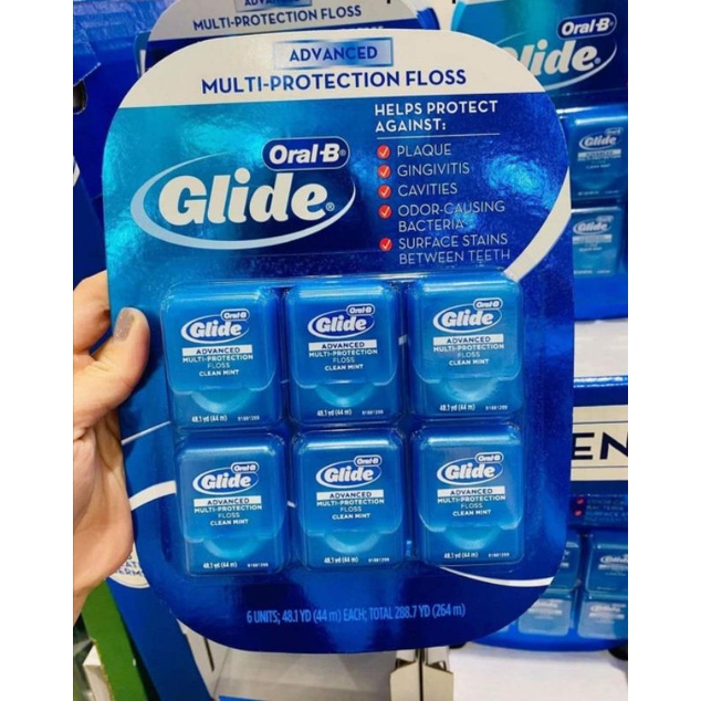 (Ready Stock) Oral B Glide Advanced Floss 6 Pk 264m Oral-B Value Pack ...