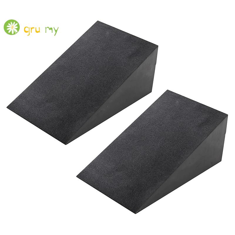 2 Pcs Yoga Mats, Adjustable Squat Ramp, Incline Board Improve Strength ...