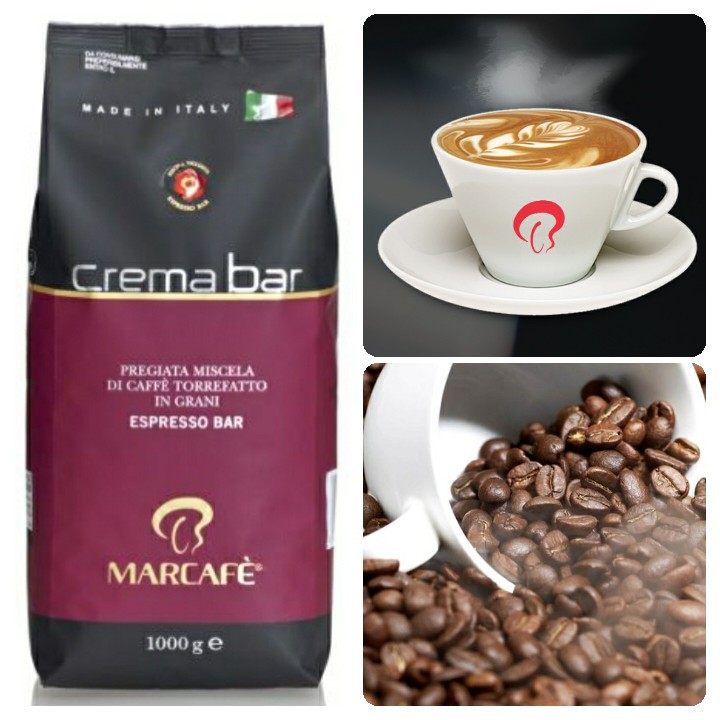 MarCafe Crema Bar Coffee Bean *Importer From Italy* 1Kg Medium-Dark ...