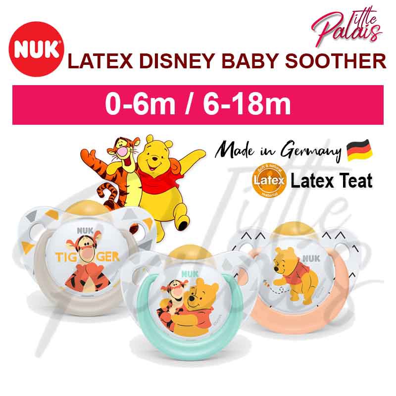 NUK Orthodontic Soother Pacifier LATEX DISNEY [ 0-6m/ 6-18m ] Winnie ...