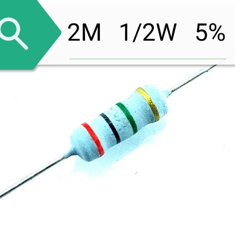 Jiado Resistor 1 2w 5% 2.2 Ohm 10ohm 15ohm 20ohm 47ohm 300ohm 330r 