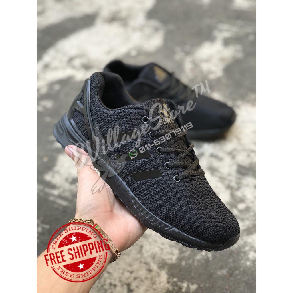 zx flux all black adidas