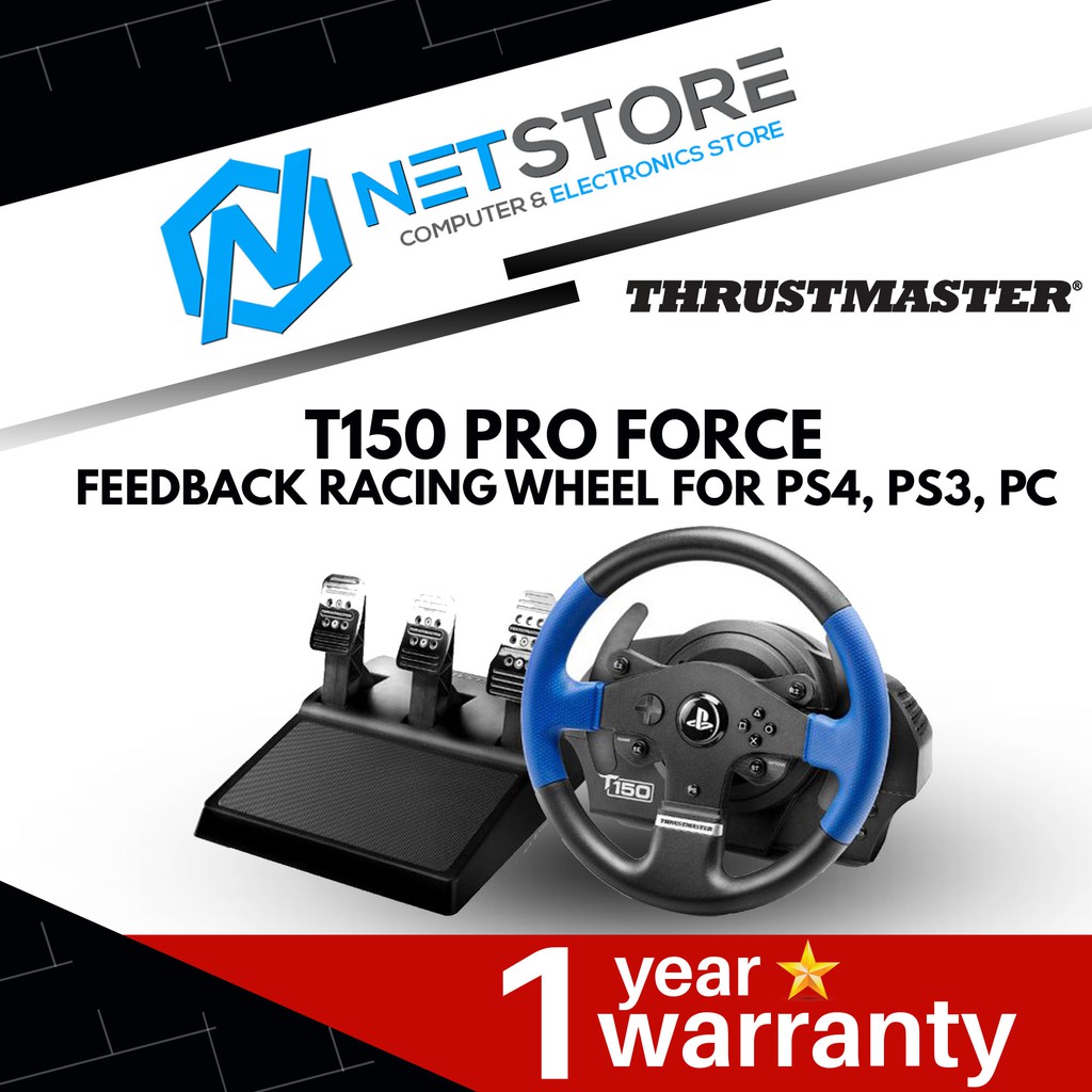 Thrustmaster T150 Pro Force Feedback Gaming Racing Wheel for PS4