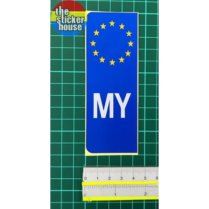 EURO CAR PLATE 12CM(KDH/EU/GB/D/PK/NS/KEL/PER/PNG/MY/KL/MK/JH/SWK/SBH ...