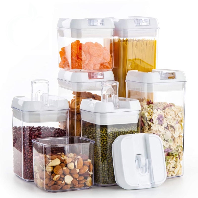 7 IN 1 SET 🔥 EASY LOCK ORGANIZER air tight food storage containers ...