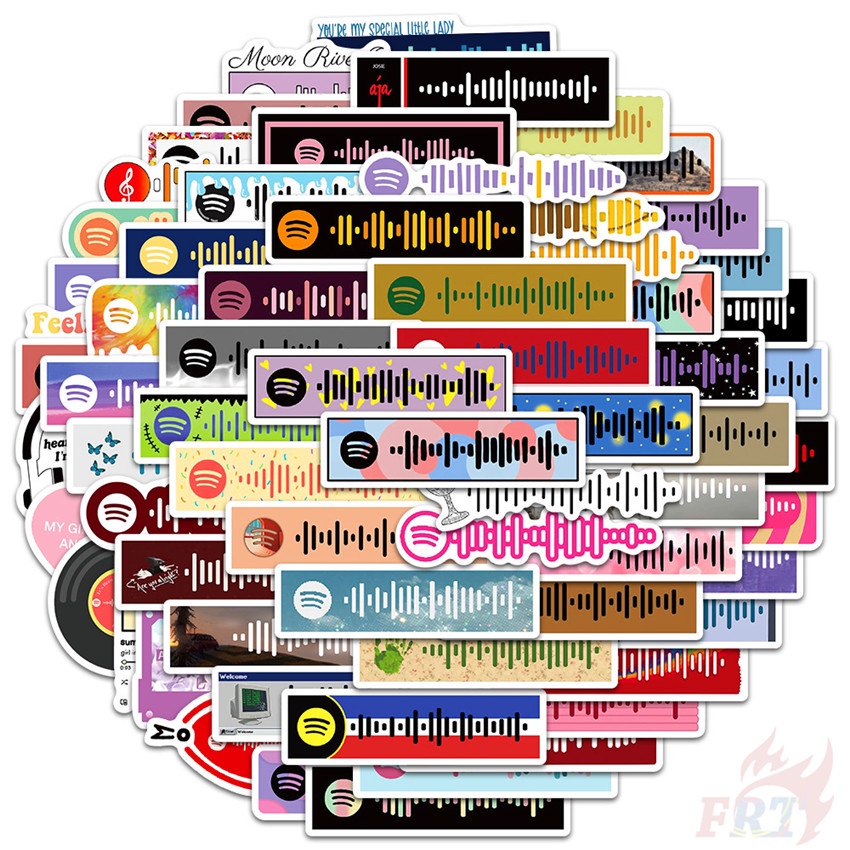 64Pcs/Set Colorful Musical Notation Series 01 Tape Art Stickers DIY Fashion Mixed Waterproof