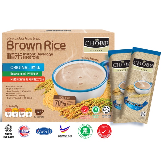 CHOBE MASTER Brown Rice Instant Beverage 32gx10 (Original) | Shopee ...