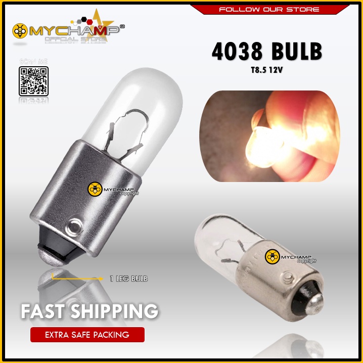 BULB 4038 12V T8.5 (1pc) MYC | Shopee Malaysia