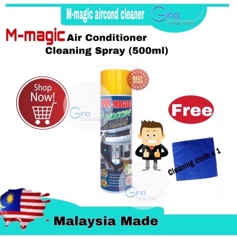(free cloth)MMAGIC DIY Air Conditioner Aircond Coil Cleaner & Aircond