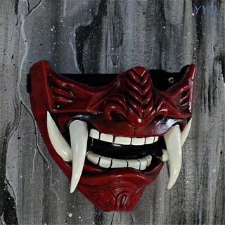 Halloween Prajna Mask Horror Grimace Hannya Resin Mask Cosplay