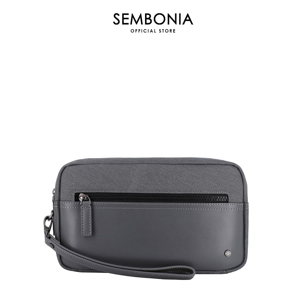 SEMBONIA Men Nappa Leather Trimmed Clutch 066397 100 78 Shopee Malaysia