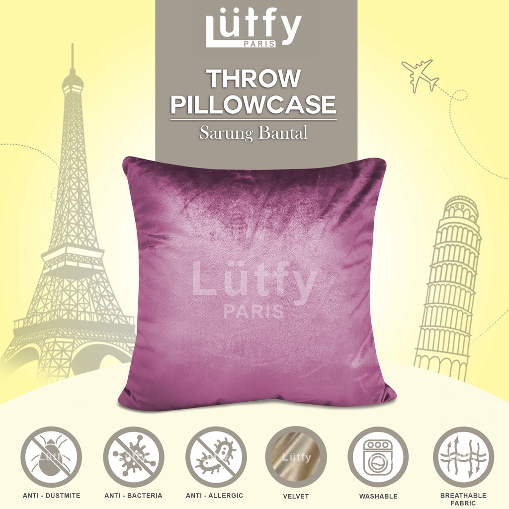 **High Quality** Velvet Cover Pillowcase Square Sofa Pillow Cushion