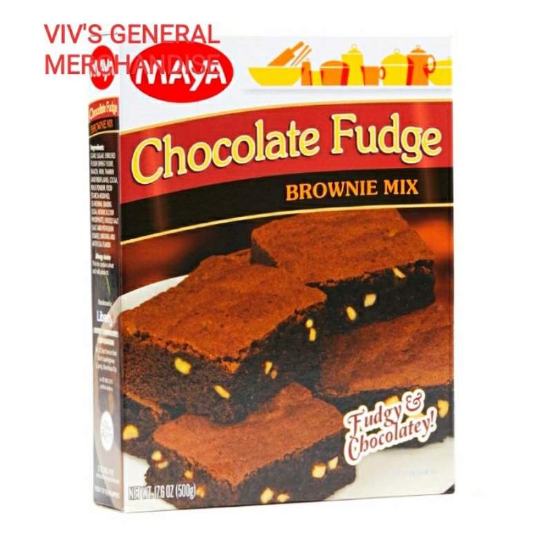 Maya Chocolate Fudge Brownie Mix ( 500g ) | Shopee Malaysia