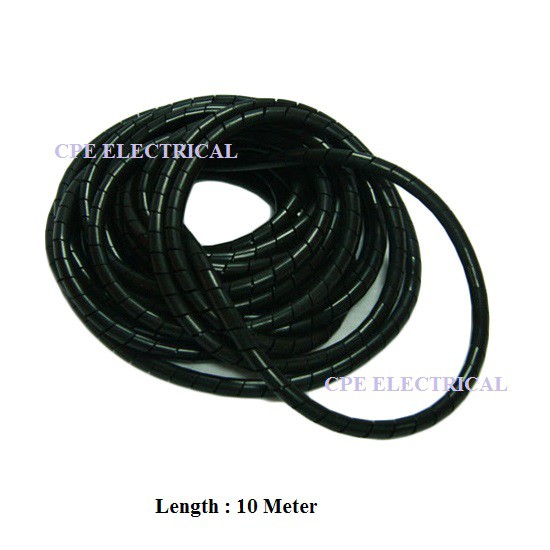 Cable-Tex Spiral Binding - BLACK Cable Tidy Wrap 6Mm X 2M - Foto 4