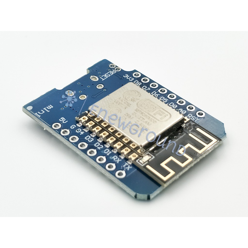 WiFi microcontroller module (WEMOS mini D1, ESP8266-12E, ESP-12E, CH340 ...