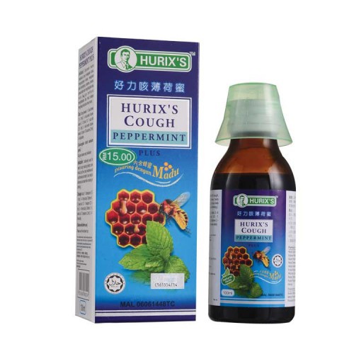 Hurix's Cough Peppermint Plus 60ml (Ubat Batuk Hurix's Madu) | Shopee ...