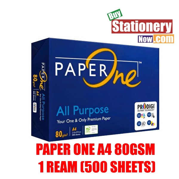PaperOne 80gsm A4 Paper - PaperOne Kertas A4 80gsm - 1 ream - 500sheets ...