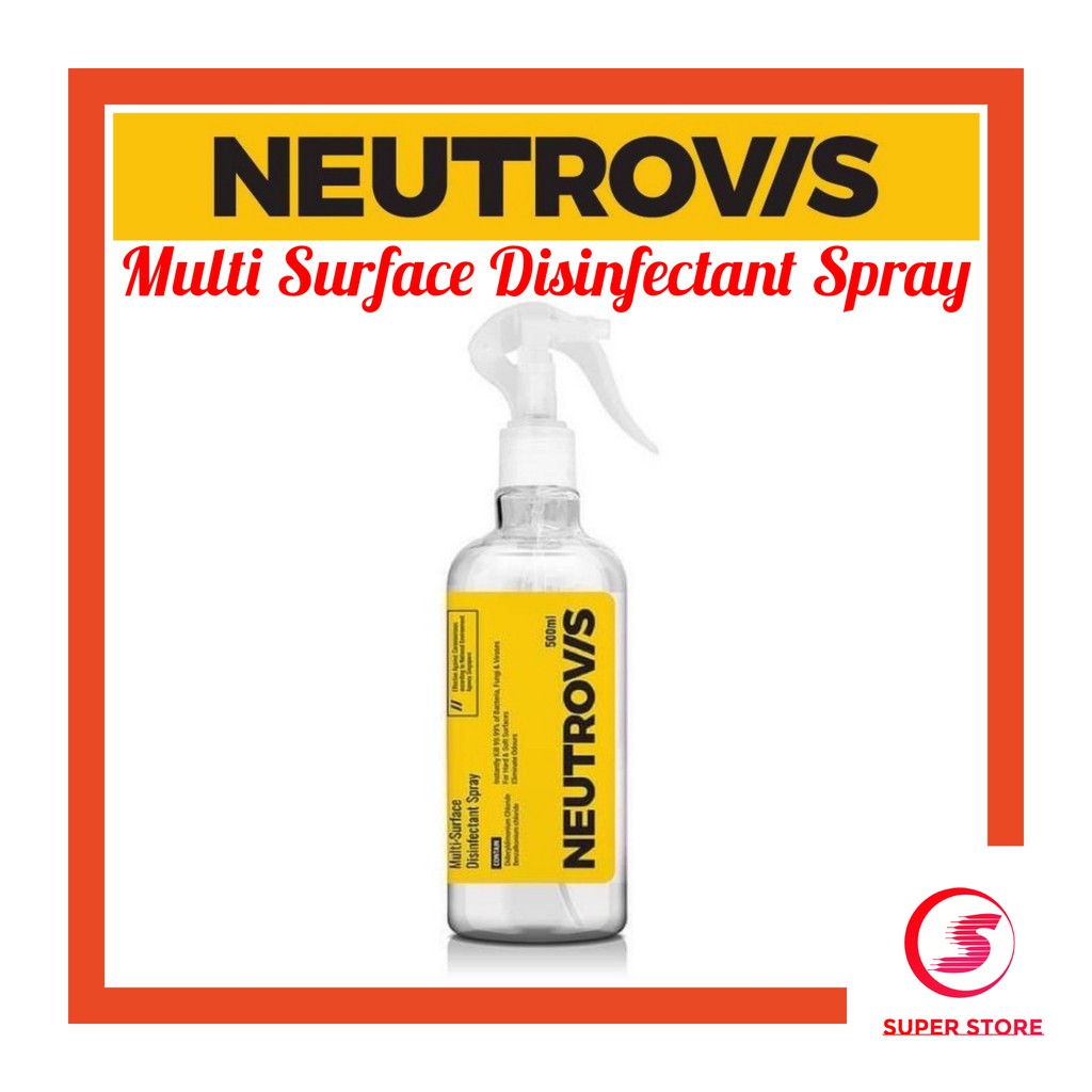 [SALE]Neutrovis Multi Surface Disinfectant Spray 500ml (Kills 99 Bacteria & Germs) Shopee