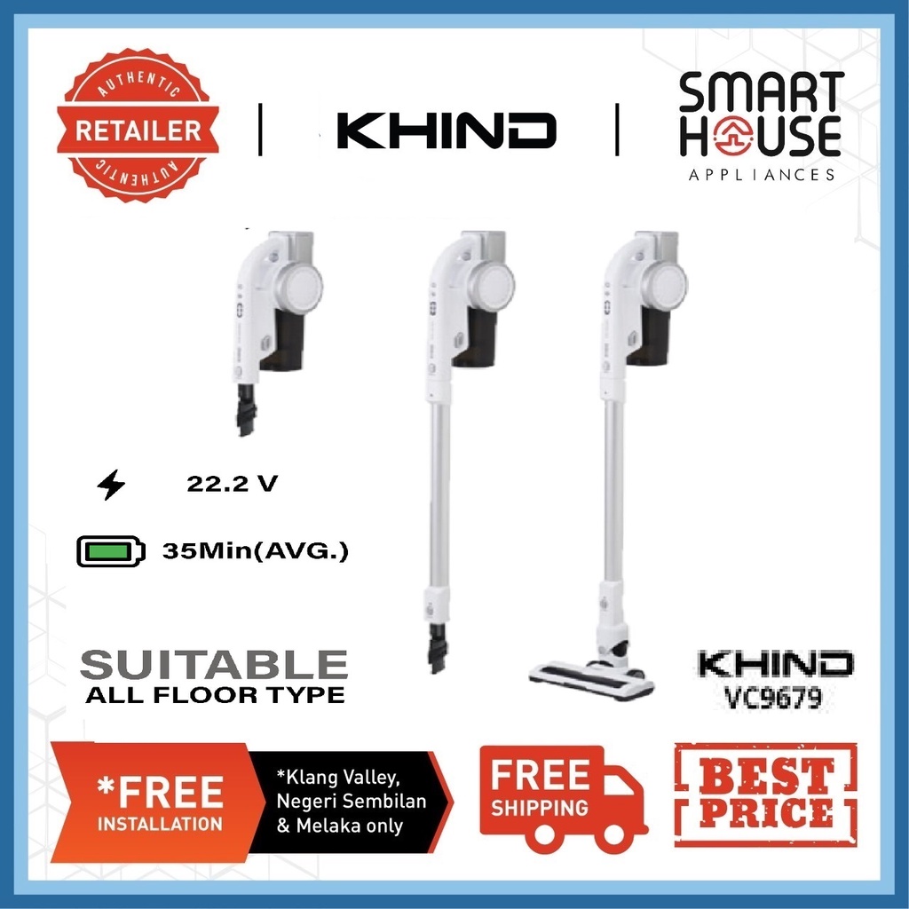 Khind VC9679 Cordless Vacuum Cleaner Handy Vacuum Cleaner Shopee Malaysia