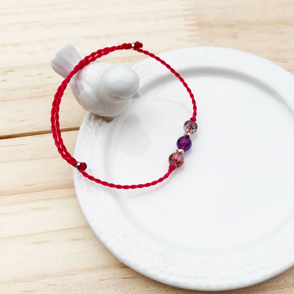 [Crystal Wax Rope Series] Super Seven|Three Round Backbone Crystal ...