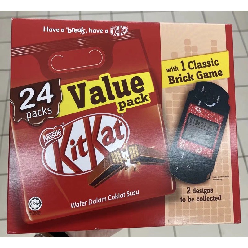 Kit Kat 24 Value Pack with Classic Brick Game Shopee Malaysia