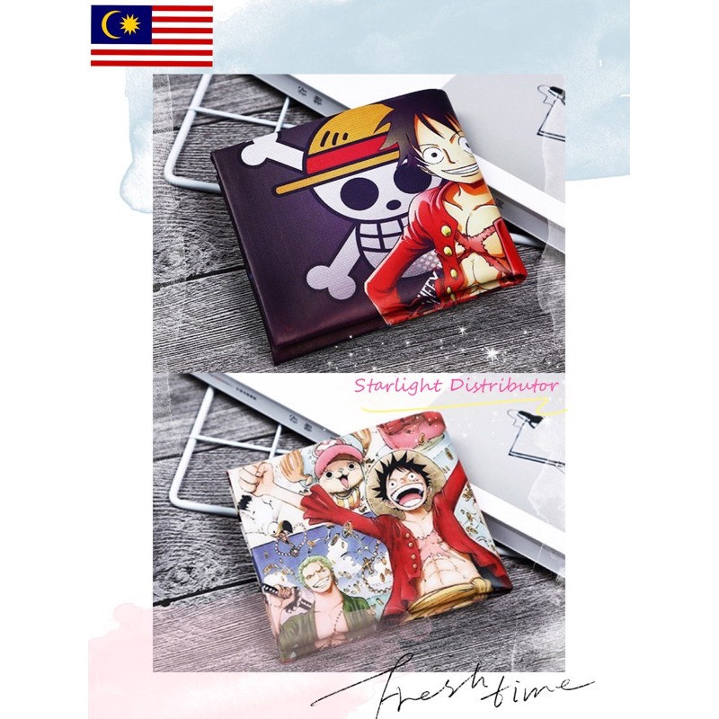 🔥Ready Stock🇲🇾 🔥Anime Theme One Piece Monkey-D Luffy Wallet Unisex Male ...