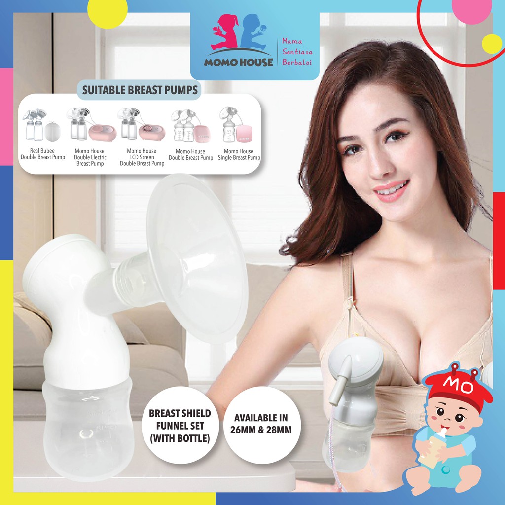 Breast Shield Funnel Set With Bottle 26mm And 28mm Shopee Malaysia 0069