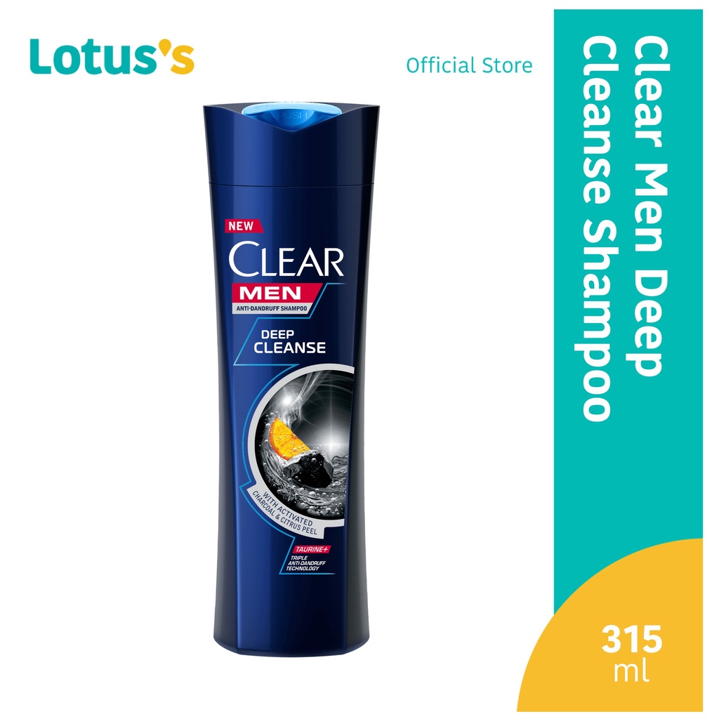 Clear Men Deep Cleanse Anti-Dandruff Shampoo 315ml | Shopee Malaysia