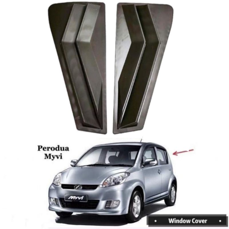 🔥PERODUA MYVI 2005-2011🔥Sporty Mustang 3D Carbon Rear Side Window ...