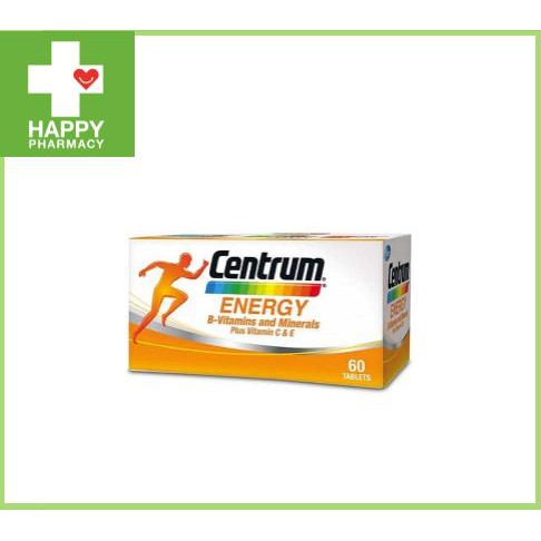 CENTRUM ENERGY B-VITAMINS AND MINERALS PLUS VITAMIN C & E 60S | Shopee ...