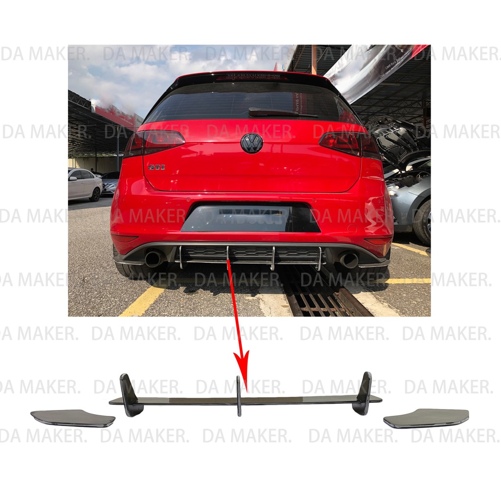 VOLKSWAGEN MK7 GTI REAR DIFFUSER Shopee Malaysia