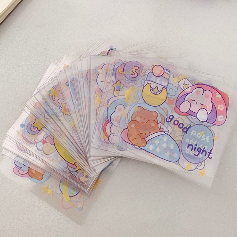 25 Sheets Cartoon Space Travel Series Stickers Pack Student Stationery ...
