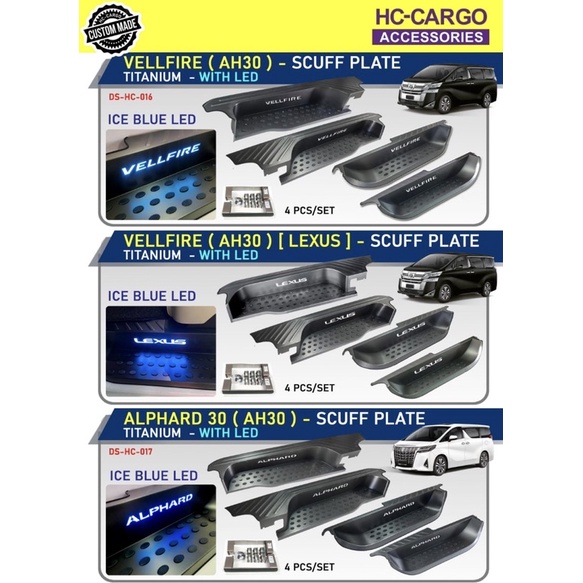 Lexux LM350 Toyota vellfire alphard agh30 2015-2022 cover foot door ...
