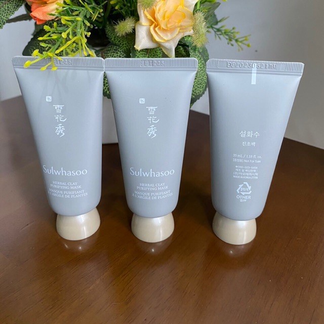 Sulwhasoo Herbal Clay Purifying Mask 35ml - whitens acne skin to remove ...