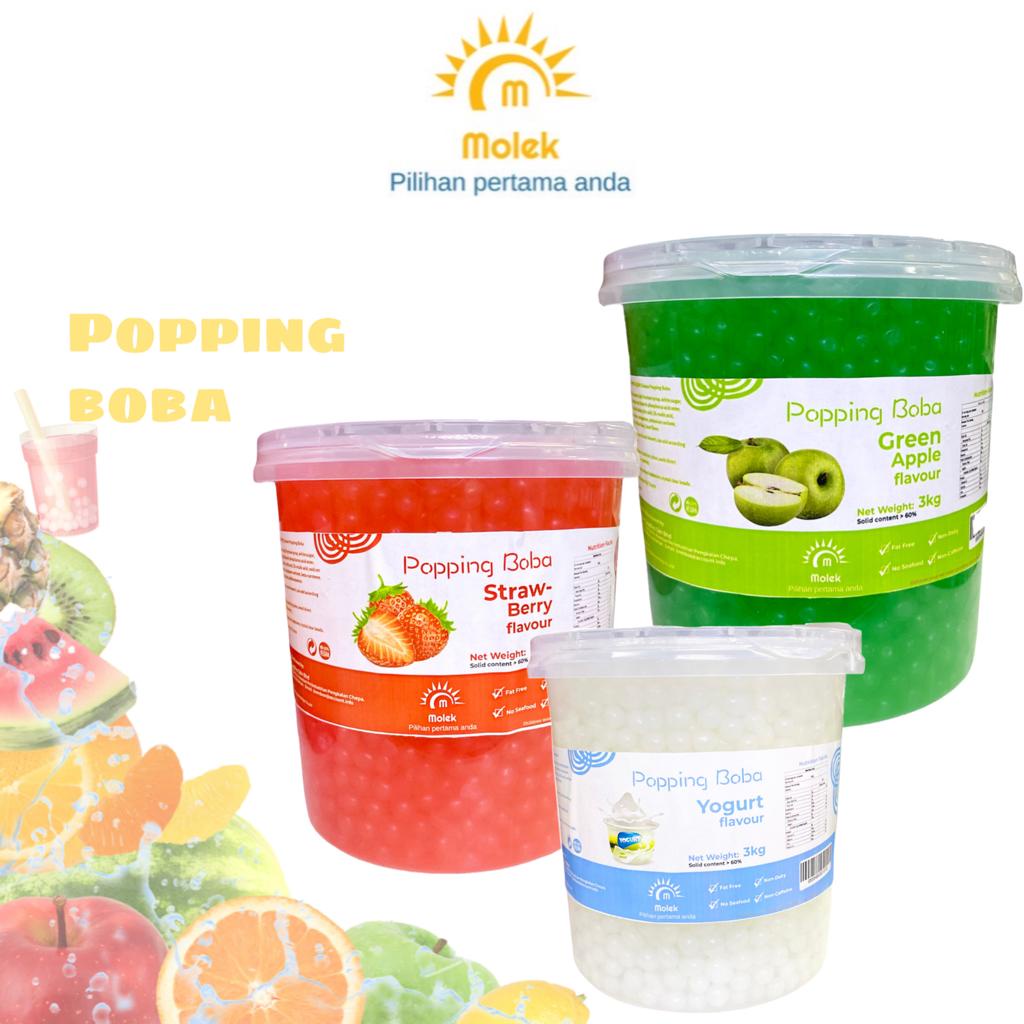 MOLEK POPPING BOBA/ BURSTING POPPING BOBA JUICE BALL/ FRUIT POPPING