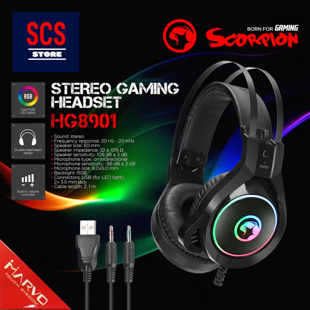 MARVO HG8901 WIRED STEREO GAMING HEADSET