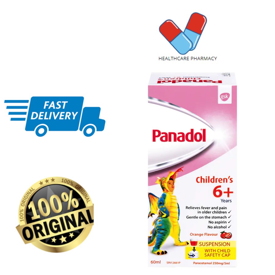 Panadol Children Suspension 6+ Year Old 250mg 60ml (ORANGE FLAVOUR ...