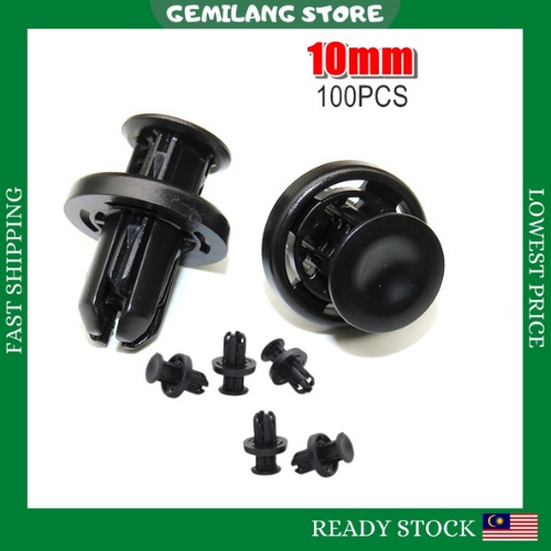 100pcs Car Rivet Bumper Fender Plastic Clip Honda City, Civic, Accord