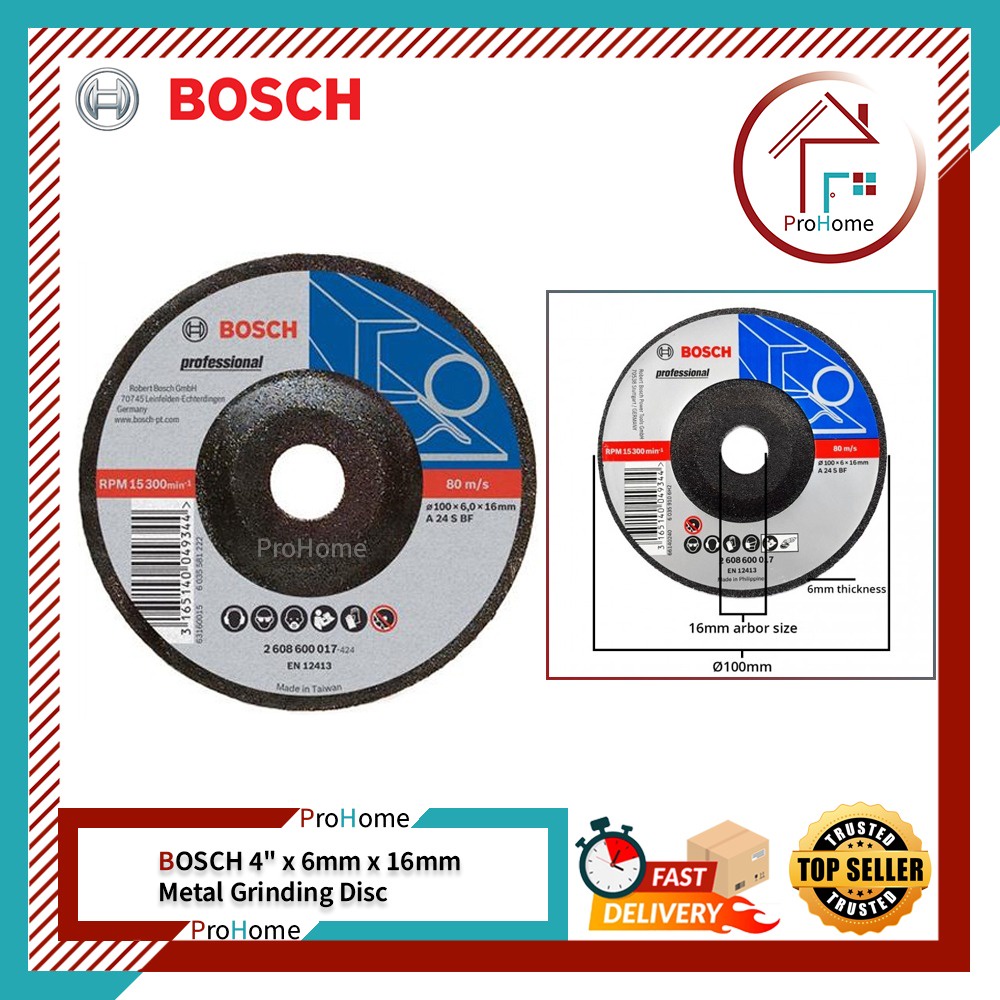 Original Bosch Metal Grinding Disc X Mm X Mm Matal Asal